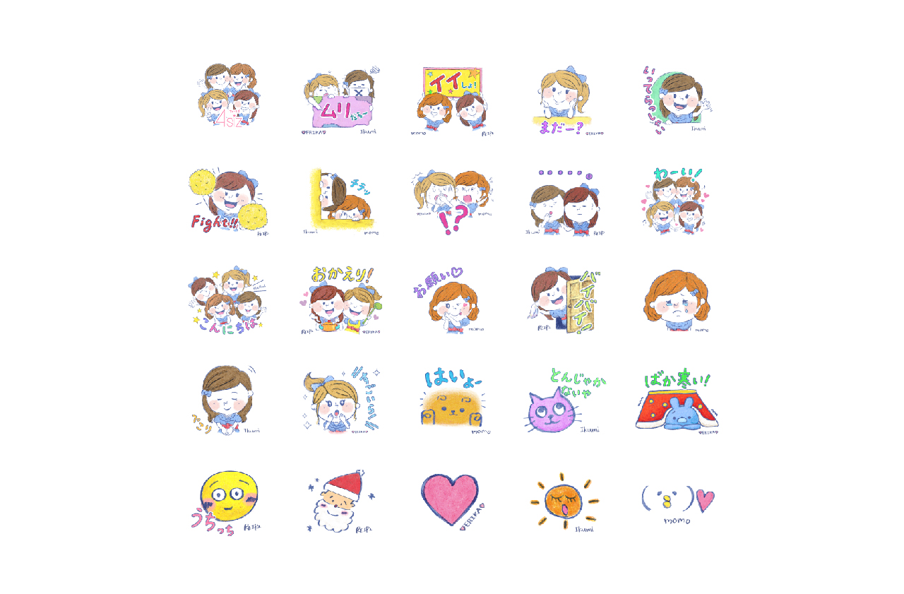 静岡wktkキャンペーン「4siz LINEスタンプ第一弾」